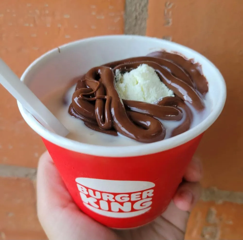 Burger King lança novo sorvete BK Mix com Leite em Pó e Nutella