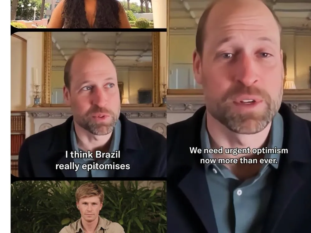 Príncipe William confirma vinda ao Brasil e comemora edição de premiação ambiental no país O herdeiro do trono inglês compartilhou um vídeo no Instagram celebrando a realização