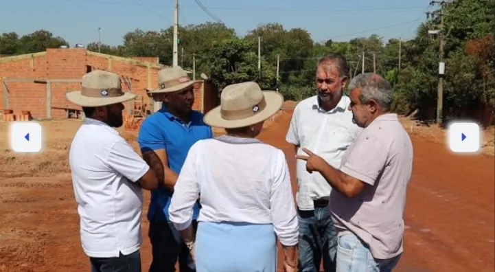 Deputado Juca do Guaraná faz visita nas obras em andamento em Barra do Bugres