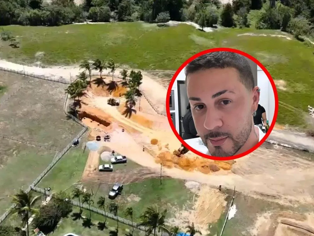 Carlinhos Maia constrói praia no Rancho e imagens das obras impressionam O projeto grandioso promete ser mais uma novidade para agitar os participantes e o público que acompanha de casa
