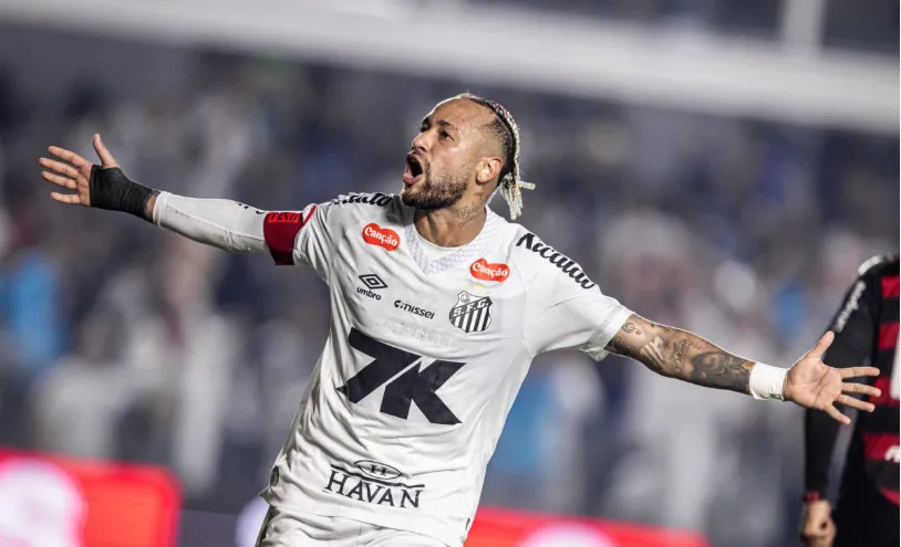 Neymar volta a marcar no Brasileirão após 13 anos e mantém fama de 'carrasco' do Flamengo