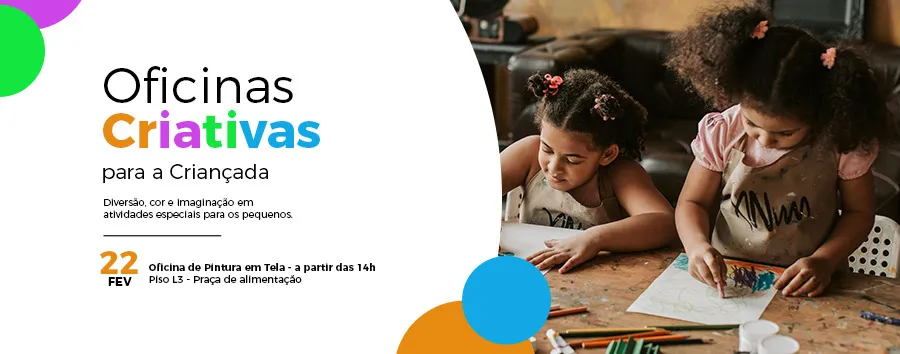 Oficina de Pintura em Tela 