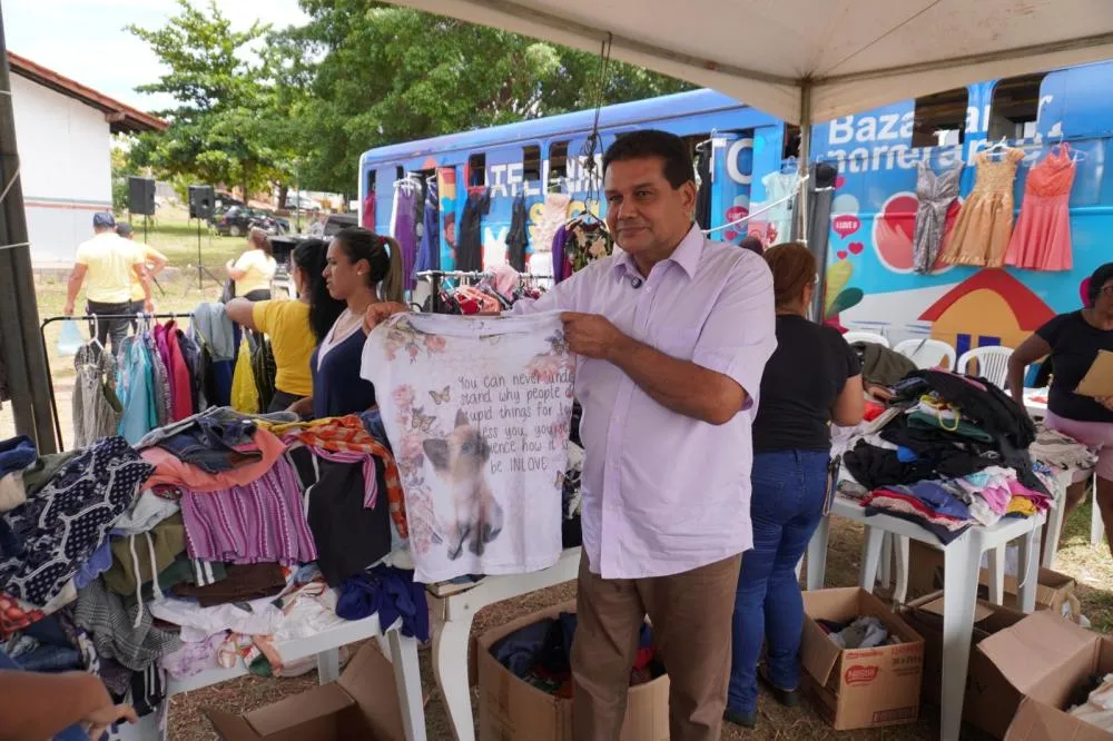 Projeto Bazar Itinerante leva atendimentos e solidariedade à comunidade em Várzea Grande