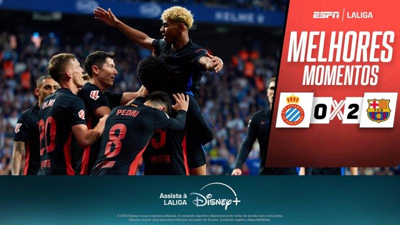 Com GOLAÇO de YAMAL, BARCELONA derrota o rival ESPANYOL e conquista o TÍTULO LALIGA