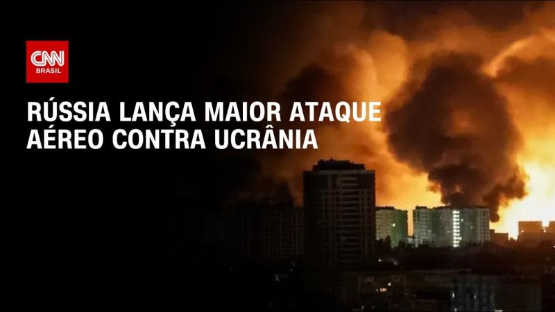 Rússia lança maior ataque aéreo contra Ucrânia e deixa mortos e feridos