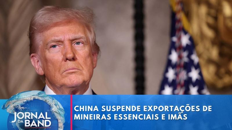 China suspende exportações de minerais essenciais e imãs