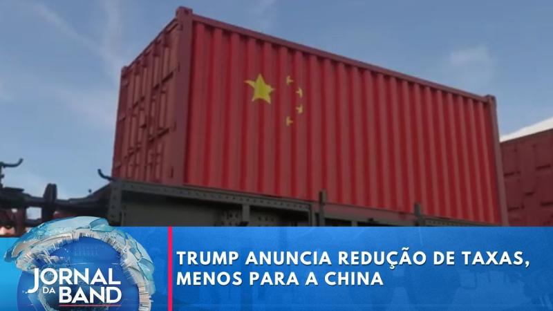 Trump anuncia redução de taxas, menos para a China