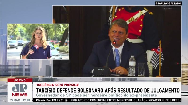 Tarcísio defende Bolsonaro após resultado de julgamento