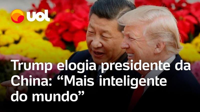Trump sinaliza trégua e elogia o presidente da China, Xi Jinping: 'Mais inteligentes do mundo'