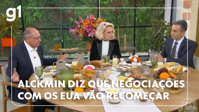 Alckmin diz que negociações com os EUA a respeito do tarifação vão recomeçar