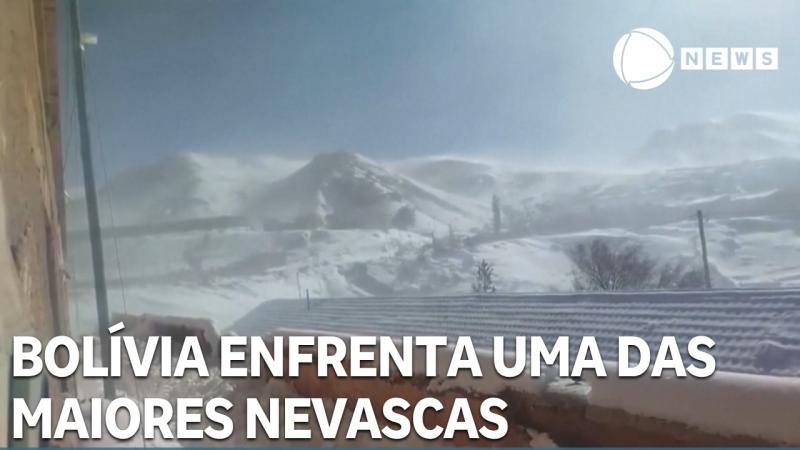 Bolívia enfrenta uma das maiores nevascas dos últimos anos