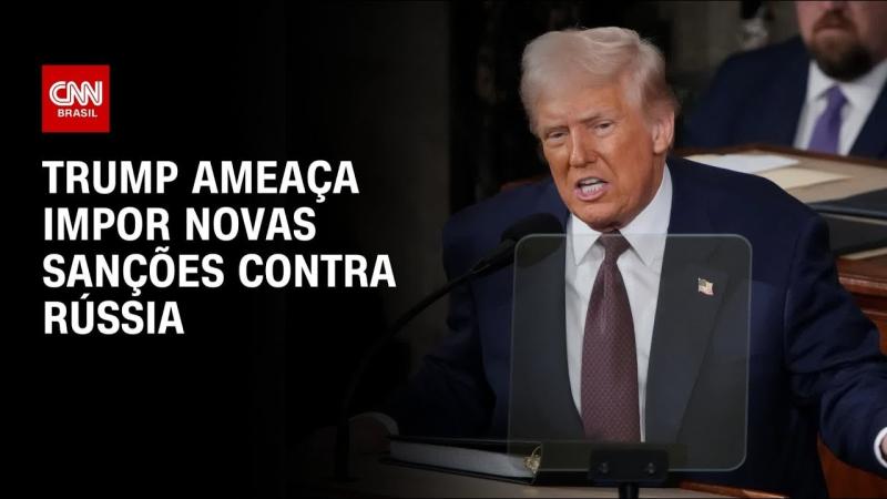 Trump ameaça ampliar sanções à Rússia após novos ataques à Ucrânia