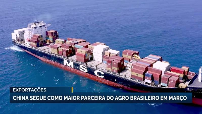 China segue como maior parceira do agro brasileiro em março