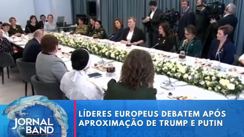 Líderes europeus debatem após aproximação de Trump e Putin