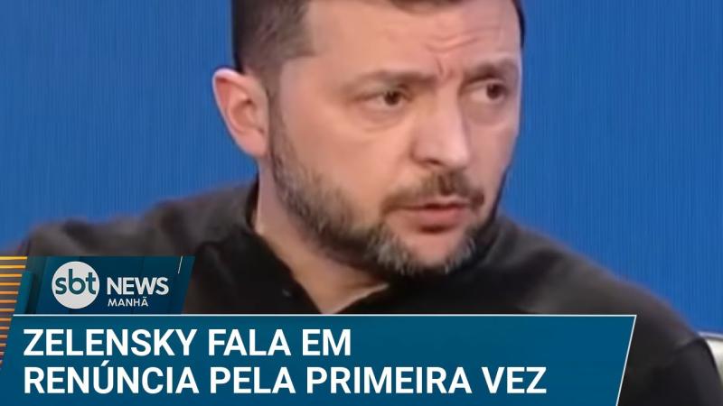 Presidente da Ucrânia fala em renúncia pela 1ª vez desde início da guerra