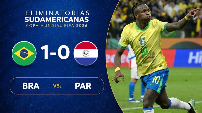 BRASIL vs. PARAGUAY [1-0] | RESUMEN | ELIMINATORIAS SUDAMERICANAS 
