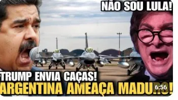 NÃO SOU LULA! MADURO É AMEAÇADO POR MILEI DA ARGENTINA QUE RECEBEU CAÇAS DE TRUMP BRASIL NO CENTRO