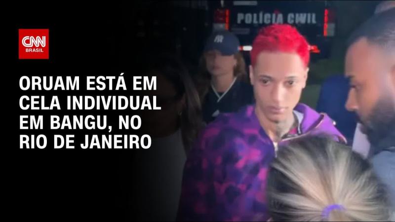 Oruam está em cela individual em presídio em Bangu, na zona Oeste do Rio 