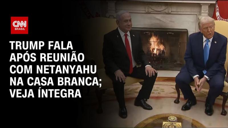 Trump fala após reunião com Netanyahu na Casa Branca