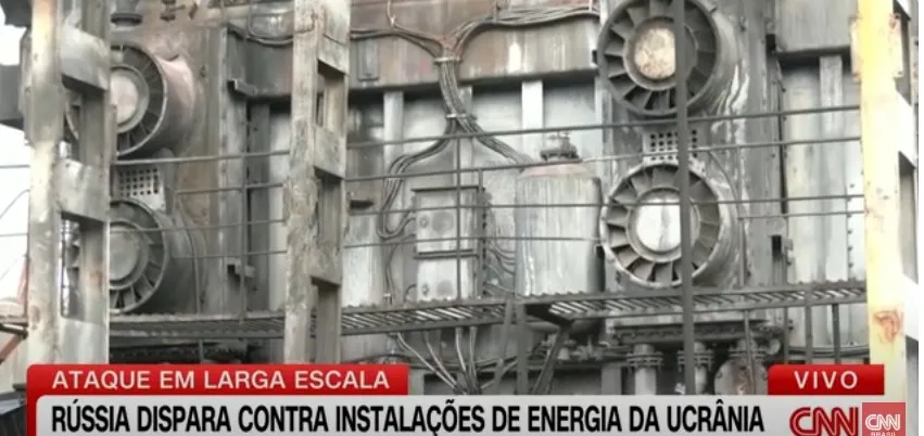 Rússia dispara contra instalações de energia da Ucrânia