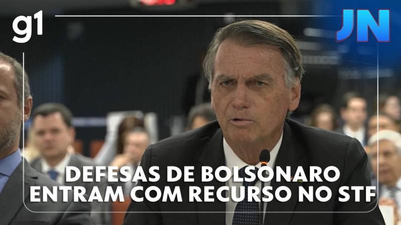 Jornal Nacional: defesas de Bolsonaro e outros condenados pela trama golpista recorrem ao STF
