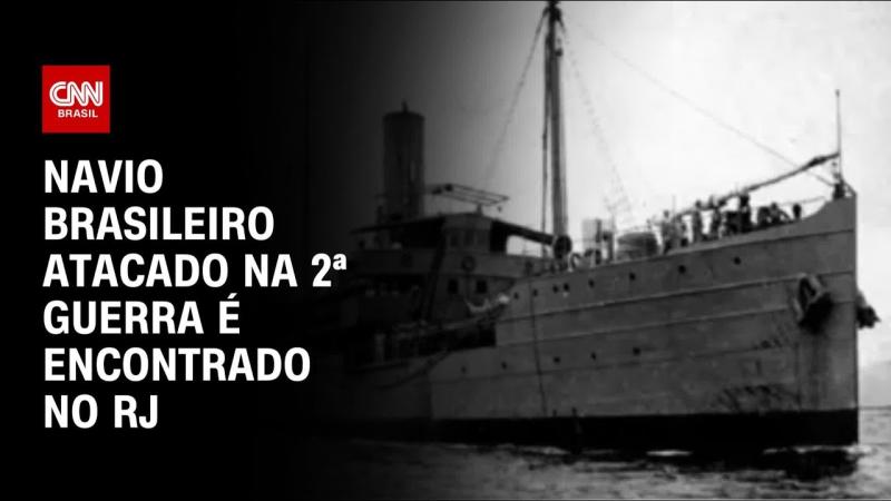Navio brasileiro atacado na 2ª Guerra é encontrado no RJ | CNN PRIME TIME
