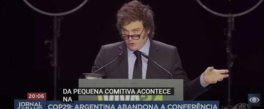Delegação da Argentina deixa COP29 após ordem de Javier Millei | Jornal da Band