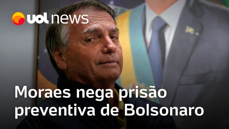 Moraes nega prisão preventiva de Bolsonaro, vê 'irregularidade isolada' e mantém tornozeleira
